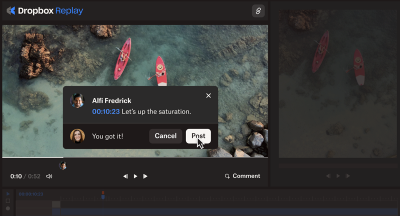 Dropbox Replay’s new feature with Avid Media Composer